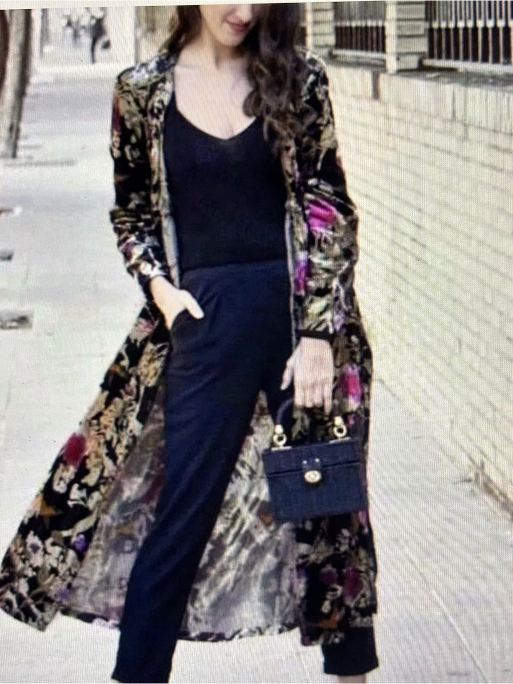 Zara Velvet Jacquard Kimono Limited Edition - Picture 3 of 16